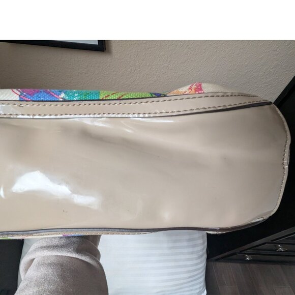 Coach, Multicolor Signature “C” Print Tote Bag, M1373-31141E , Canvas & Patent - Picture 12 of 14